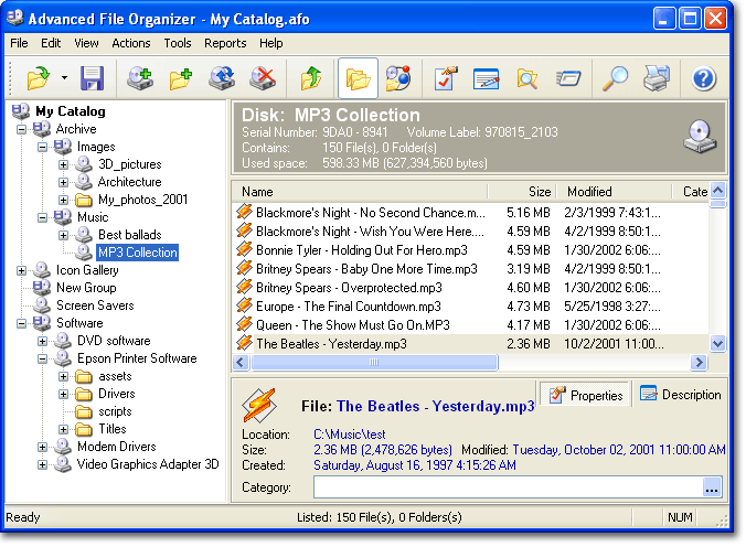 Advanced File Organizer Screenshot