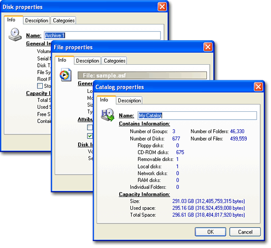 Advanced File Organizer. Properties of ...